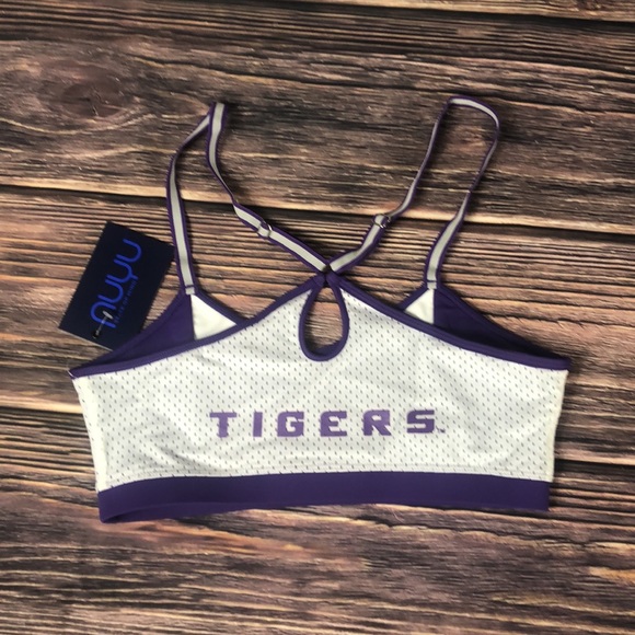 NUYU Other - NUYU LSU Louisiana State University Tigers NEW Sports Bra Keyhole Womens